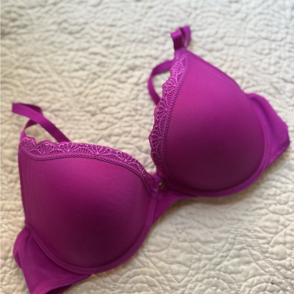 Natori Purple Seamless Underwire Bra